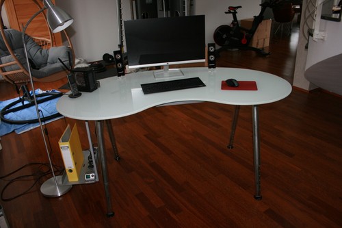 Ikea glas schreibtisch galant - ikea,